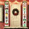 Christmas Decorations Porch Sign Banner, 2Pcs Merry Christmas Door Decorations Hanging Banner Christmas Indoor Outdoor Welcome Front Door Banner